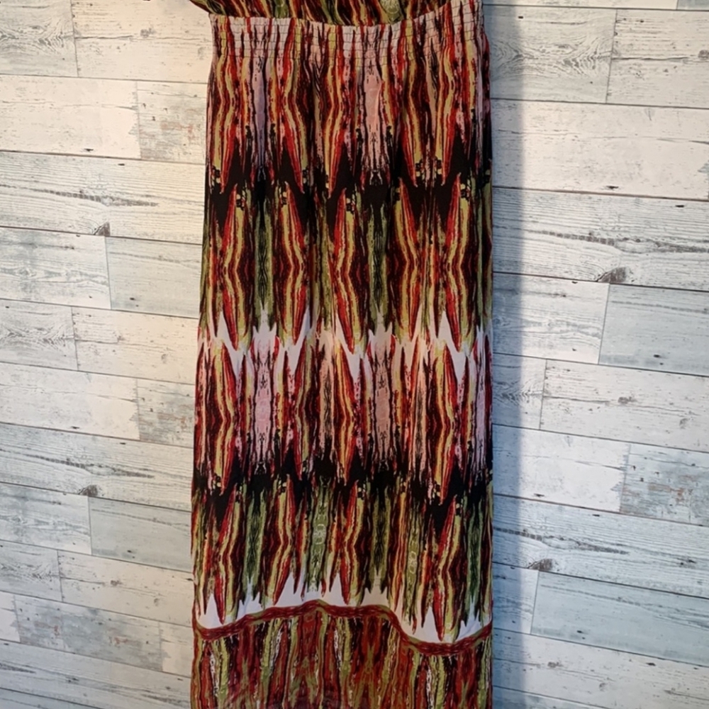 Boho Chic Flowy Maxi Dress NWOT Size L - Picture 4 of 10